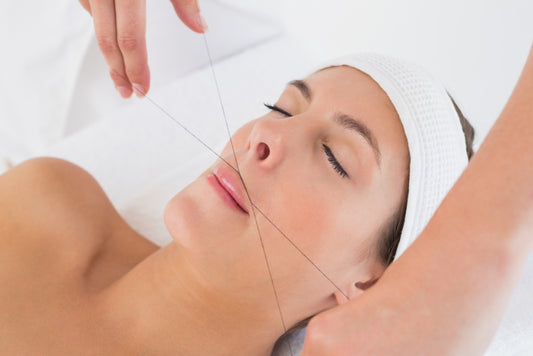 Upper lip threading